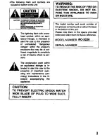 Preview for 3 page of Panasonic RC-X230 Operating Instructions Manual