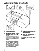 Preview for 14 page of Panasonic RC-X260 Operating Instructions Manual