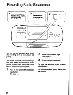 Предварительный просмотр 18 страницы Panasonic RC-X260 Operating Instructions Manual