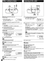 Предварительный просмотр 4 страницы Panasonic RCCD500 - CLOCK RADIO W/CD PLA Operating Instructions Manual