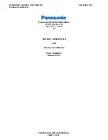 Предварительный просмотр 1 страницы Panasonic RD-AA8190-01 Instruction Manual