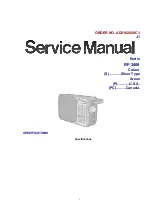Preview for 1 page of Panasonic RF-2400 Service Manual