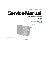 Preview for 4 page of Panasonic RF-2400 Service Manual