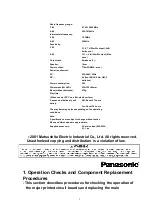 Preview for 5 page of Panasonic RF-2400 Service Manual