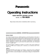 Preview for 13 page of Panasonic RF-4800 Operating Instructions Manual