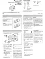 Preview for 2 page of Panasonic RF-B11 Operating Instructions