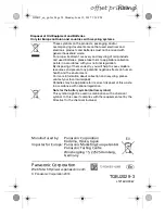 Preview for 24 page of Panasonic RF-D20U Operating Instructions Manual