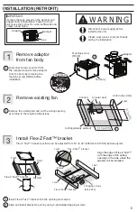 Предварительный просмотр 6 страницы Panasonic RG-C1315LA Installation Instructions Manual