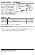 Preview for 11 page of Panasonic RG-C1315LA Installation Instructions Manual