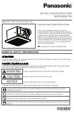 Panasonic RG-C811A Installation Instructions Manual preview