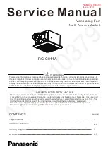 Panasonic RG-C811A Service Manual preview