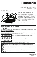 Panasonic RG-R811A Installation Instructions Manual preview