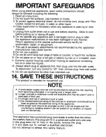 Preview for 2 page of Panasonic RICE-O-MAT SR-W06NA Operating Manual