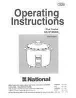 Panasonic Rice-o-mat SR-W10SXN Operating Instructions Manual предпросмотр
