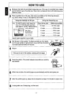 Предварительный просмотр 4 страницы Panasonic Rice-o-mat SR-W10SXN Operating Instructions Manual