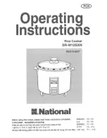 Предварительный просмотр 1 страницы Panasonic Rice-o-mat SR-W10SXN Operating Manual