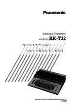 Предварительный просмотр 1 страницы Panasonic RK-T32 Operating Instructions Manual