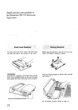 Preview for 2 page of Panasonic RK-T32 Operating Instructions Manual