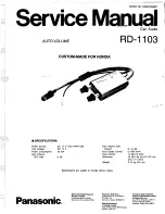 Preview for 31 page of Panasonic RM-1100 Service Manual