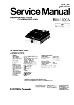 Panasonic RM-1500A Service Manual preview