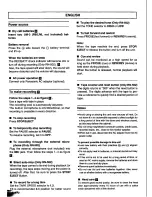 Preview for 2 page of Panasonic RN-202 Operating Instructions