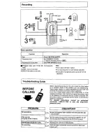 Preview for 2 page of Panasonic RN-505 Operating Instructions Manual