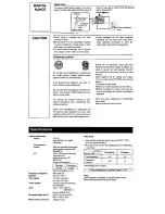 Preview for 5 page of Panasonic RN-505 Operating Instructions Manual