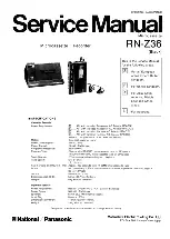 Panasonic RN-Z36 Service Manual preview