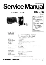 Preview for 1 page of Panasonic RN-Z36 Service Manual