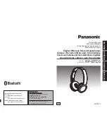 Panasonic RP-BTD5 Owner'S Manual preview