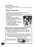 Preview for 2 page of Panasonic RP-BTGS10 Owner'S Manual