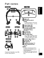 Предварительный просмотр 5 страницы Panasonic RP-BTGS10 Owner'S Manual