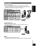 Предварительный просмотр 11 страницы Panasonic RP-BTGS10 Owner'S Manual