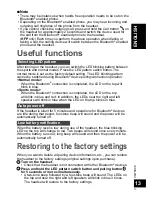 Preview for 13 page of Panasonic RP-BTGS10 Owner'S Manual