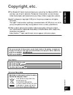 Preview for 21 page of Panasonic RP-BTGS10 Owner'S Manual