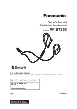 Preview for 1 page of Panasonic RP-BTS55 Owner'S Manual