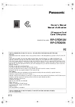 Предварительный просмотр 1 страницы Panasonic RP-CFEX128 Owner'S Manual