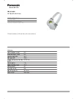 Preview for 1 page of Panasonic RP-DJS400-W Specifications