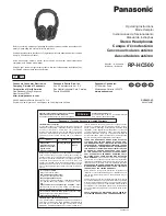 Panasonic RP-HC500 Operating Instructions preview