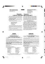 Preview for 3 page of Panasonic RP-HC70 Operating Instructions Manual