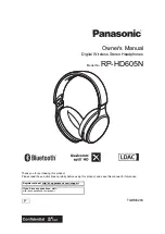 Panasonic RP-HD605N Owner'S Manual preview