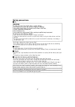 Preview for 2 page of Panasonic RP-HJE120B Operating Instructions Manual