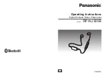 Preview for 1 page of Panasonic RP-NJ300B Operating Instructions Manual