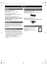 Предварительный просмотр 2 страницы Panasonic RP-SDA08GE1K Operating Instructions Manual