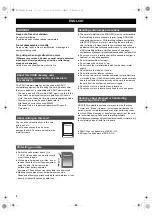 Предварительный просмотр 2 страницы Panasonic RP-SDL02GE1K Operating Instructions Manual