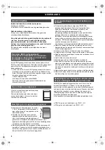 Предварительный просмотр 8 страницы Panasonic RP-SDQ32GE1K Operating Instructions Manual