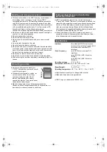 Предварительный просмотр 3 страницы Panasonic RP-SDUA64GUK Owner'S Manual