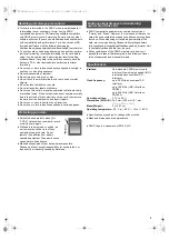 Предварительный просмотр 3 страницы Panasonic RP-SDUC32GAK Owner'S Manual