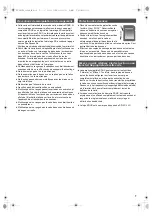 Предварительный просмотр 7 страницы Panasonic RP-SDUT16GAK Operating Instructions Manual