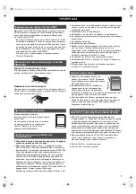 Предварительный просмотр 7 страницы Panasonic RP-SDW32GG1K Operating Instructions Manual